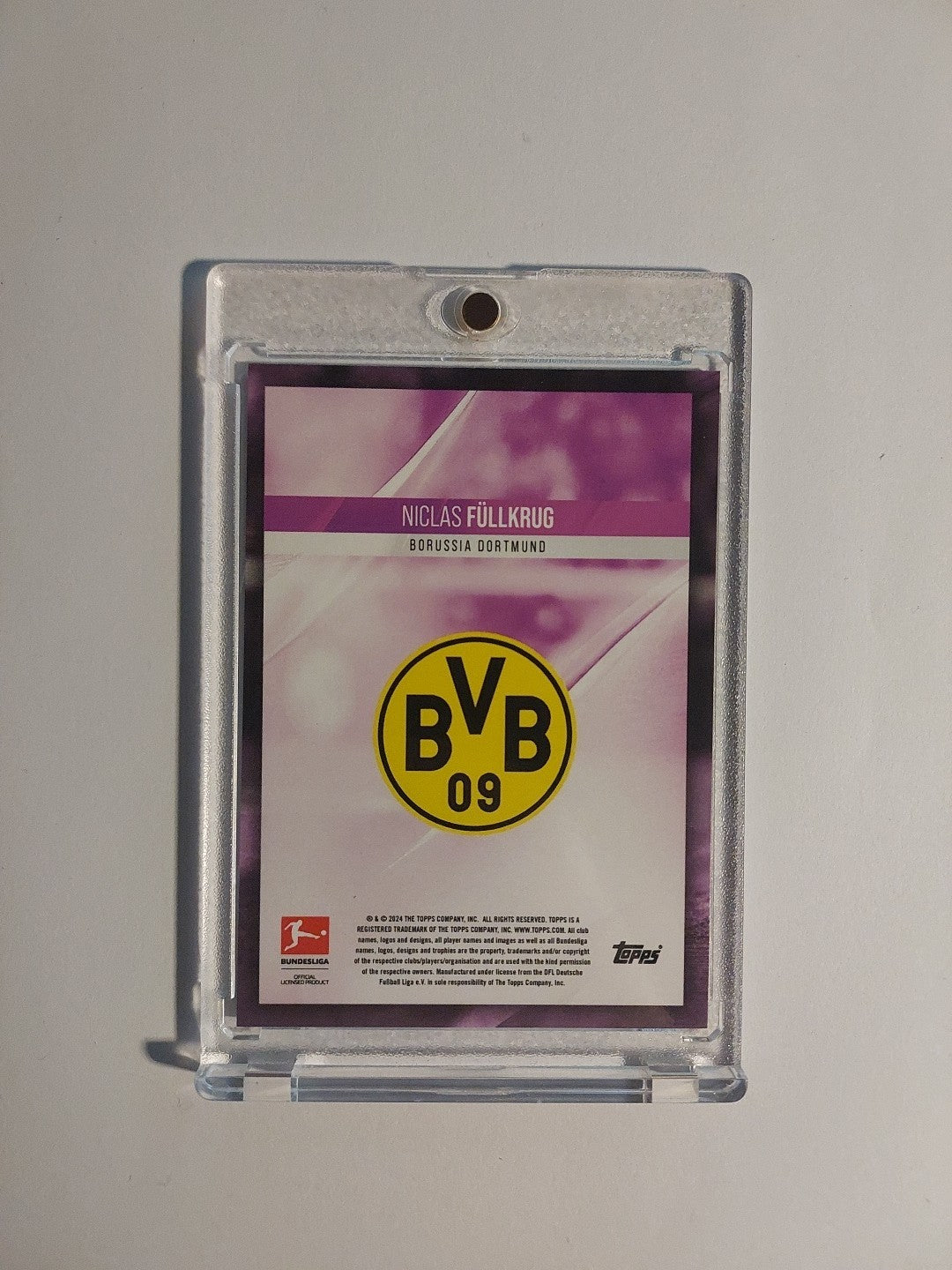 Topps Bundesliga 2023-24 Niclas Füllkrug Dortmund Parallel 57/99 Refractor Rare – Bild 2