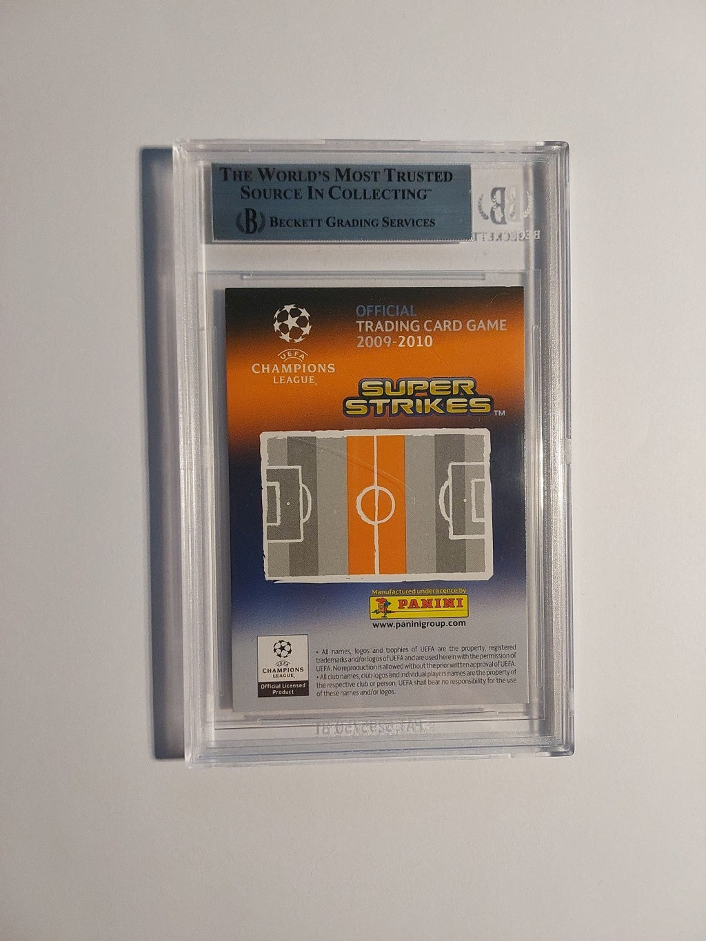 Panini Champions League 2009-10 Andres Iniesta Barcelona Parallel BGS 8 PSA SGC – Bild 2