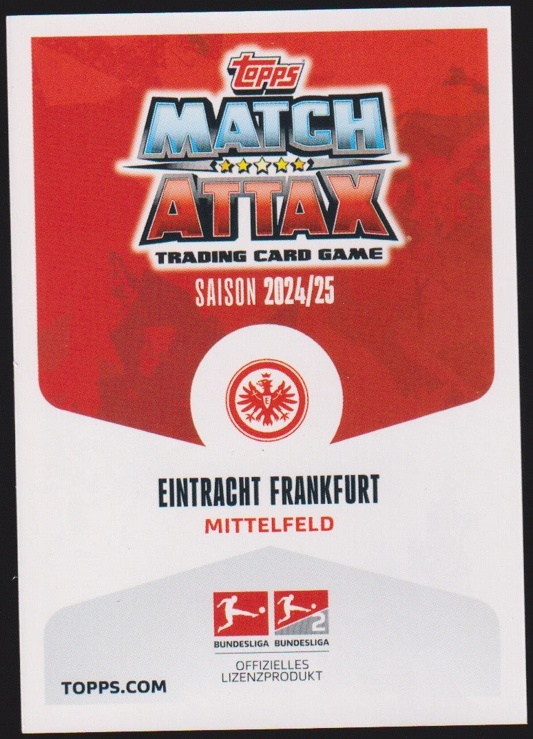 Topps 2024-25 Mario Götze Eintracht Frankfurt Saison 2024/25 Bundesliga Parallel – Bild 2