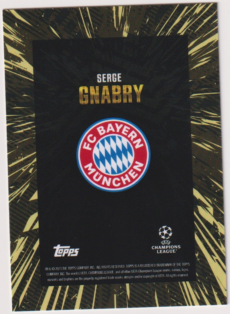 Topps Gold Serge Gnabry FC Bayern München UEFA Champions League Parallel Rare – Bild 2