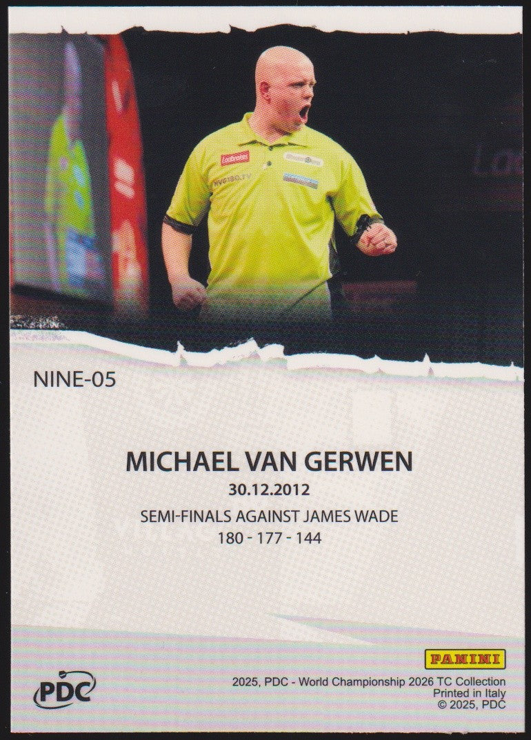 Panini PDC World Championship 2026 Michael Van Gerwen Refractor Parallel – Bild 2
