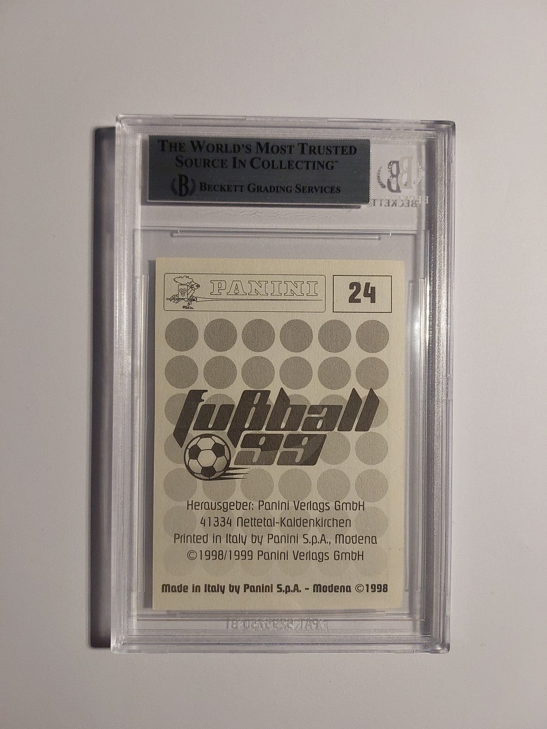 Panini Bundesliga Legend 1998-99 Michael Ballack FC Kaiserslautern BGS 5.5 PSA – Bild 2