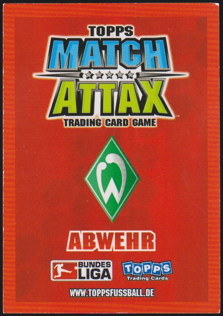 Topps Match Attax Naldo Werder Bremen Bundesliga Parallel Rare – Bild 2