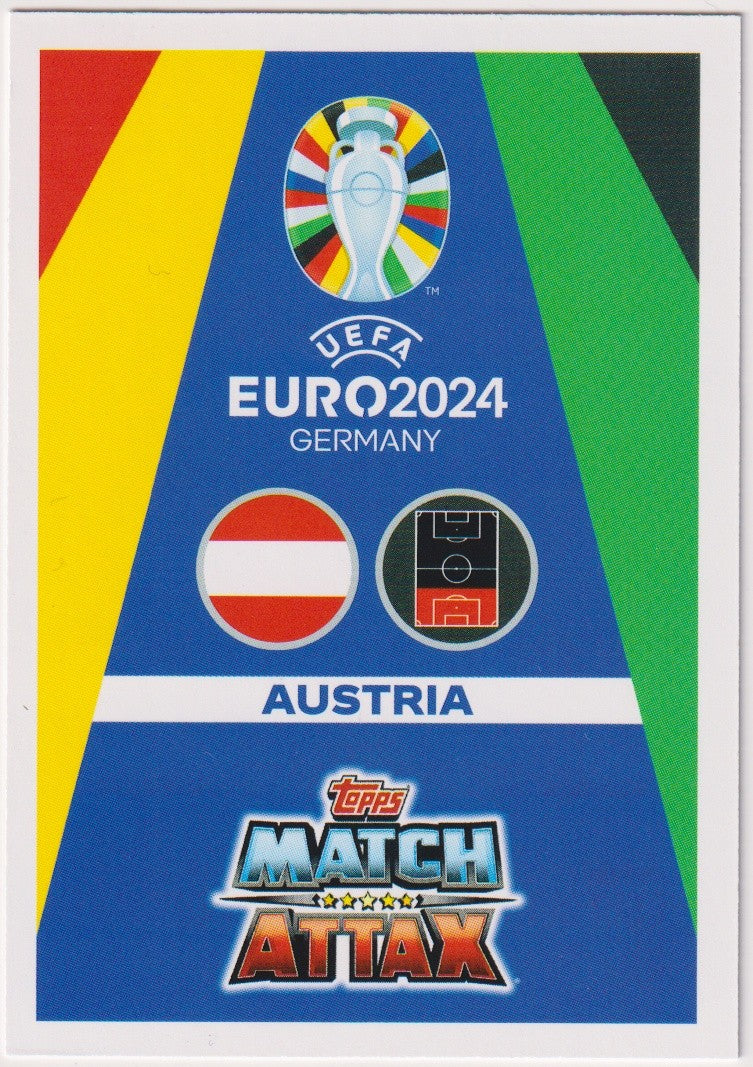 Topps Uefa Euro 2024 David Alaba Österreich Captain Parallel Refractor – Bild 2