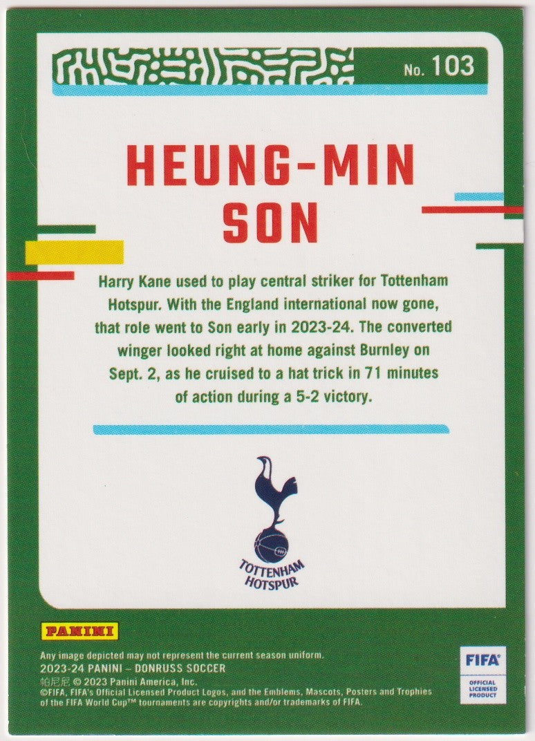 Panini 2023-24 - Donruss Soccer 2022-23 Heung-min Son Tottenham Hotspur Parallel – Bild 2