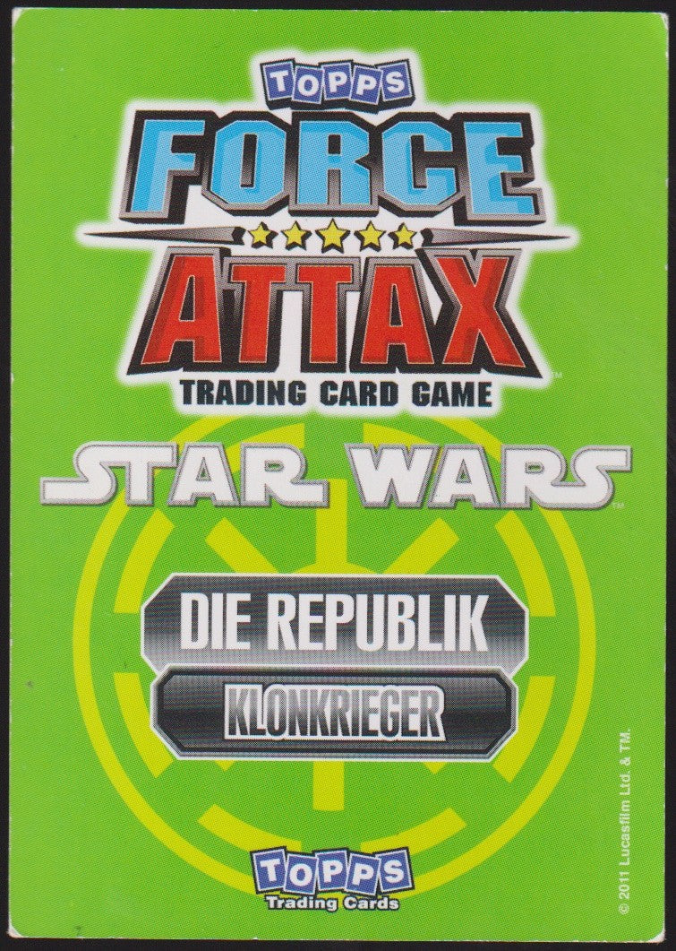 Topps Star Wars 2011 Klonkrieger Fives Republik TCG Rare #51 – Bild 2