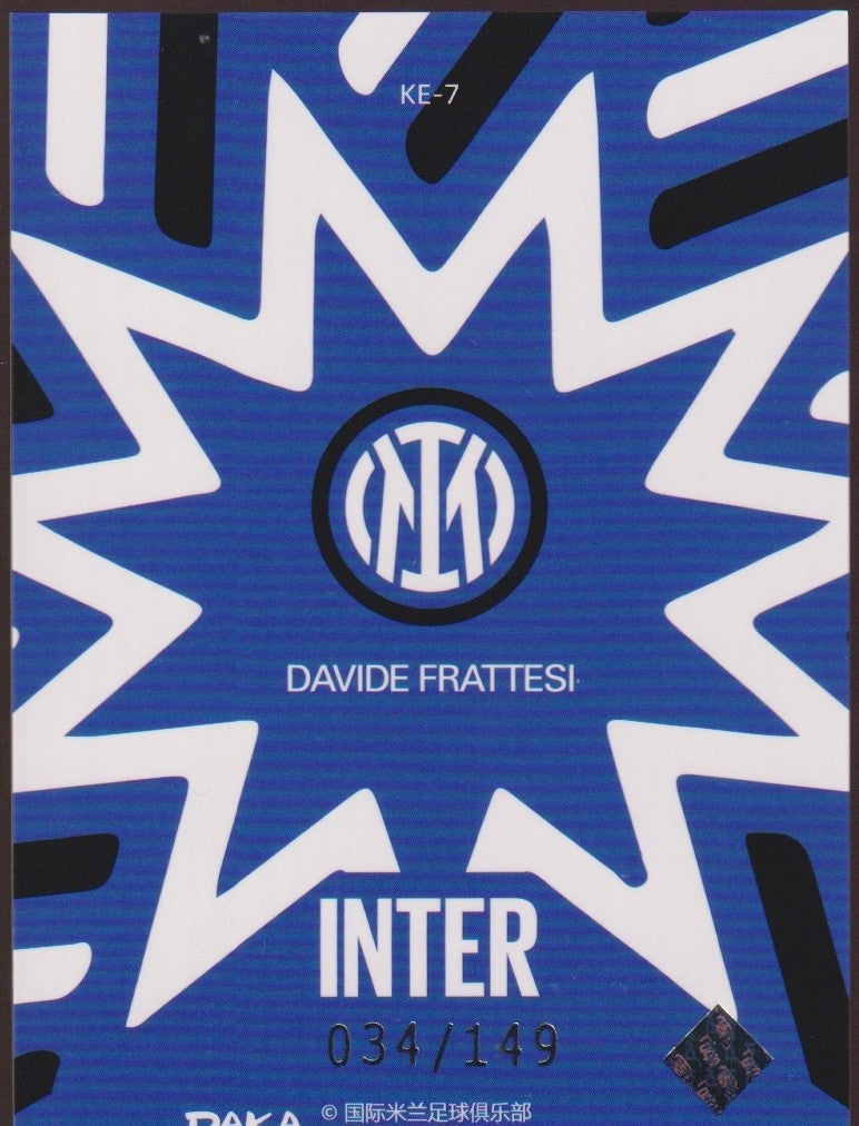 Daka KE-7 2025/26 Davide Frattesi Inter Parallel 34/149 Rare Refractor – Bild 2