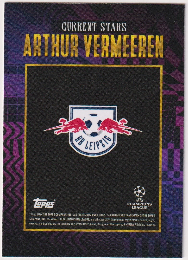 Topps Current Stars Arthur Vermeeren RB Leipzig Parallel Rare – Bild 2