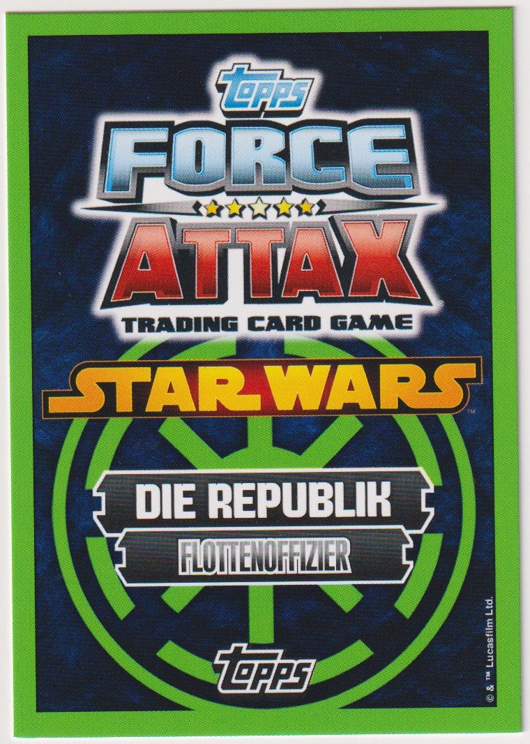 Topps Star Wars 2015 Admiral Vullf Yularen Republik Flottenoffizier TCG Rare – Bild 2