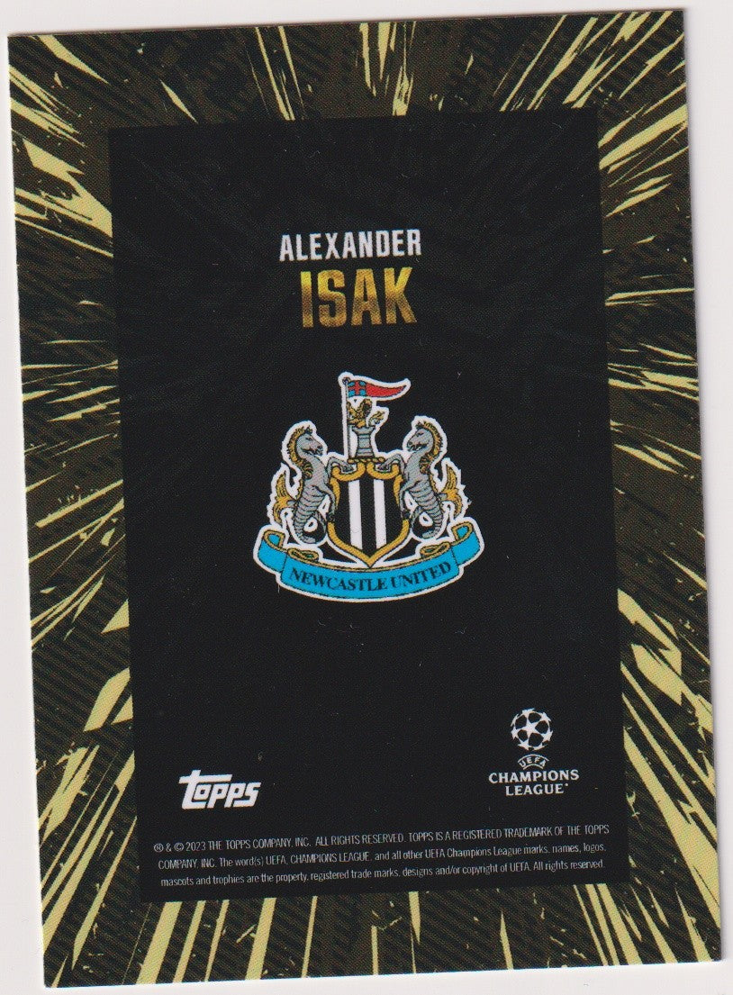 Topps 2022-23 Alexander Isak Newcastle United UEFA Champions League Parallel – Bild 2