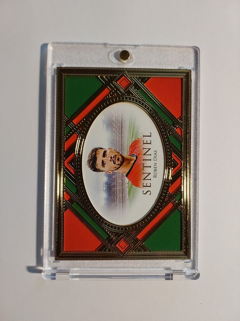 Futera Unique 2025 Ruben Dias Portugal City 23 Karat Gold Frame Parallel 4/11 – Bild 2
