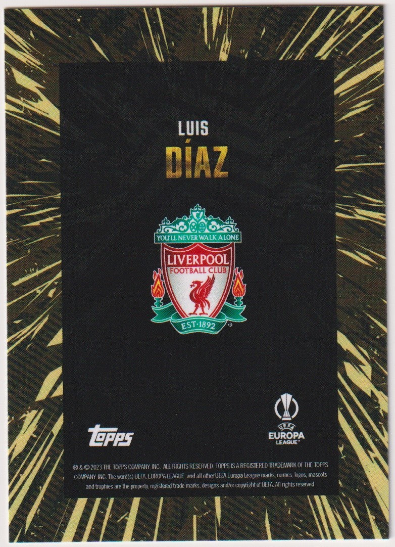 Topps X Whip Luis Diaz Liverpool FC UEFA Europa League Parallel Rare – Bild 2