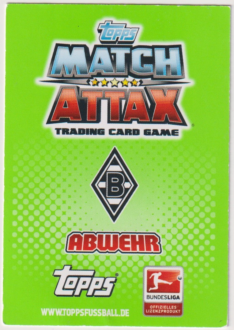 Topps Match Attax Dante Borussia Mönchengladbach Bundesliga Parallel Rare – Bild 2