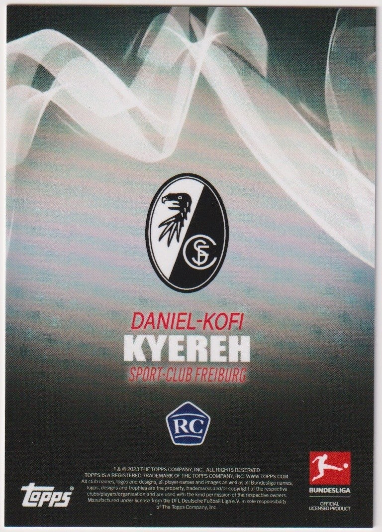 Topps 2022-23 Daniel-Kofi Kyereh Sport-Club Freiburg Rookie Parallel – Bild 2