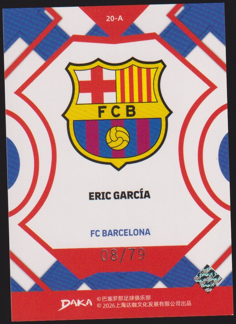 Daka 20-A 2025-26 Eric Garcia FC Barcelona 2026 Parallel 8/79 – Bild 2