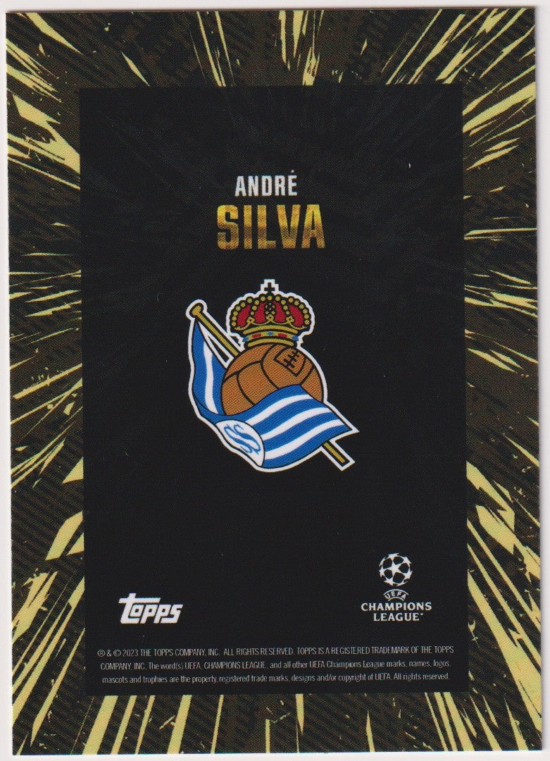 Topps UEFA Champions League 2022-23 André Silva Real Sociedad Parallel Rare – Bild 2