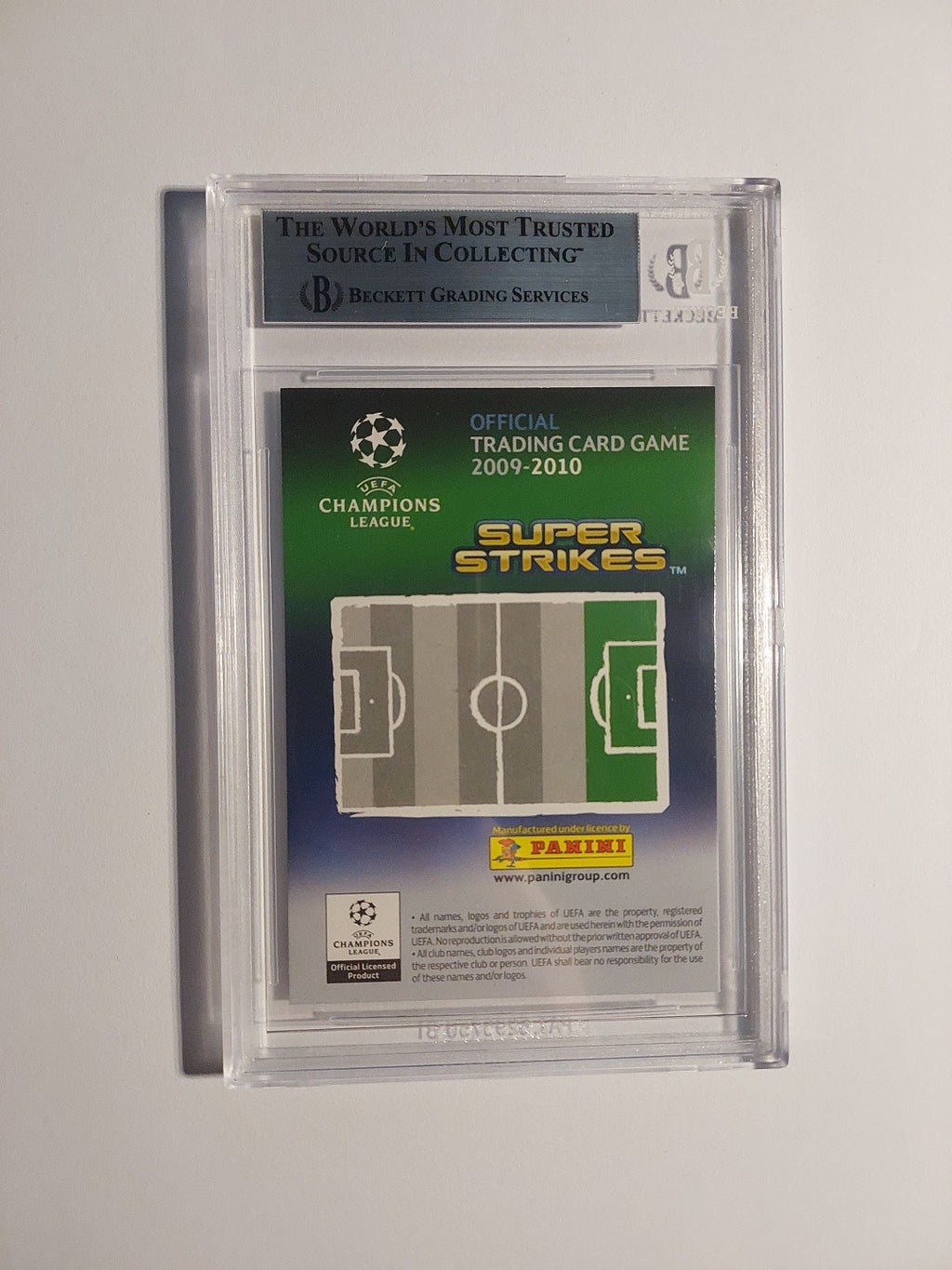 Panini Champions League 2009-10 Dider Drogba Chelsea Parallel Vintage BGS 9 PSA – Bild 2