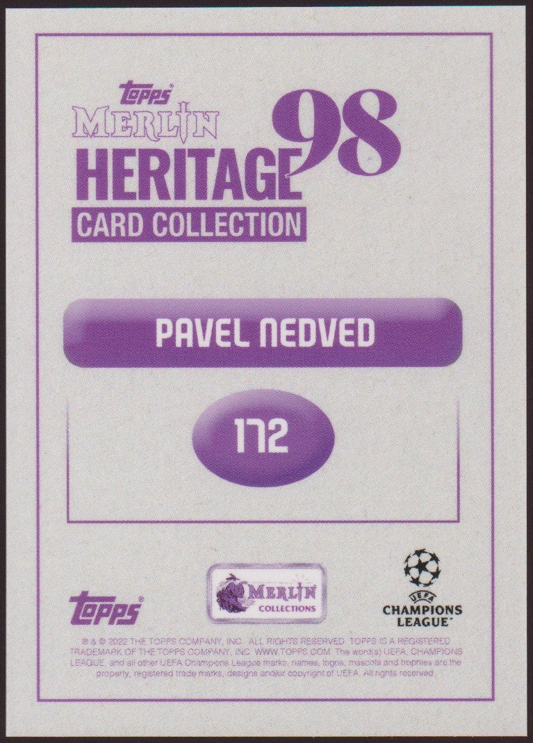 Merlin Collections 2021-22 Pavel Nedved Juventus Champions League Parallel – Bild 2