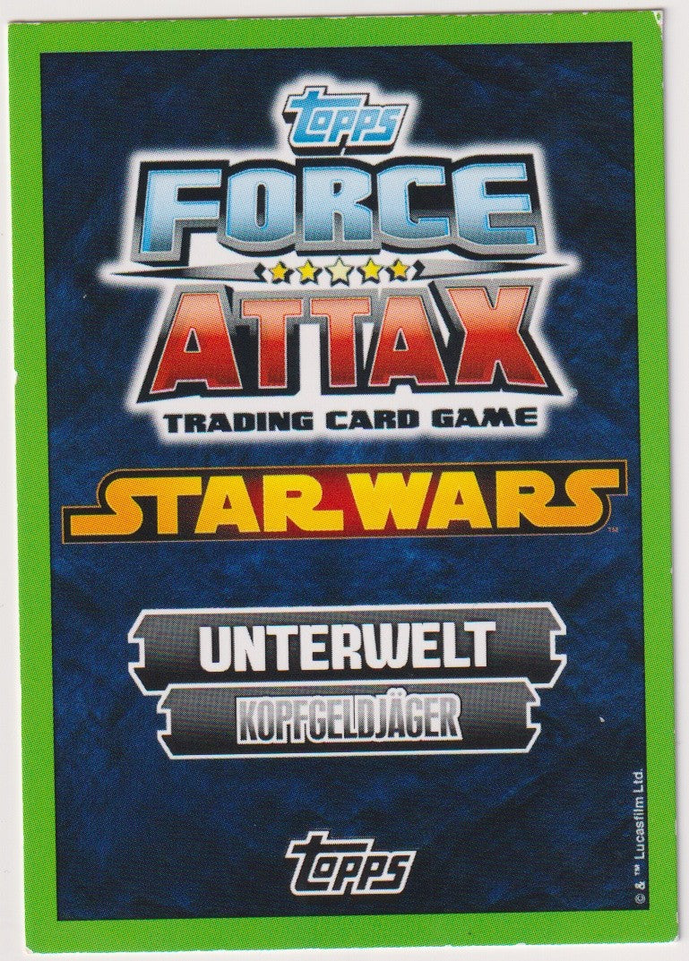 Topps Star Wars 2010 Bossk Unterwelt Kopfgeldjäger TCG Rare #158 – Bild 2