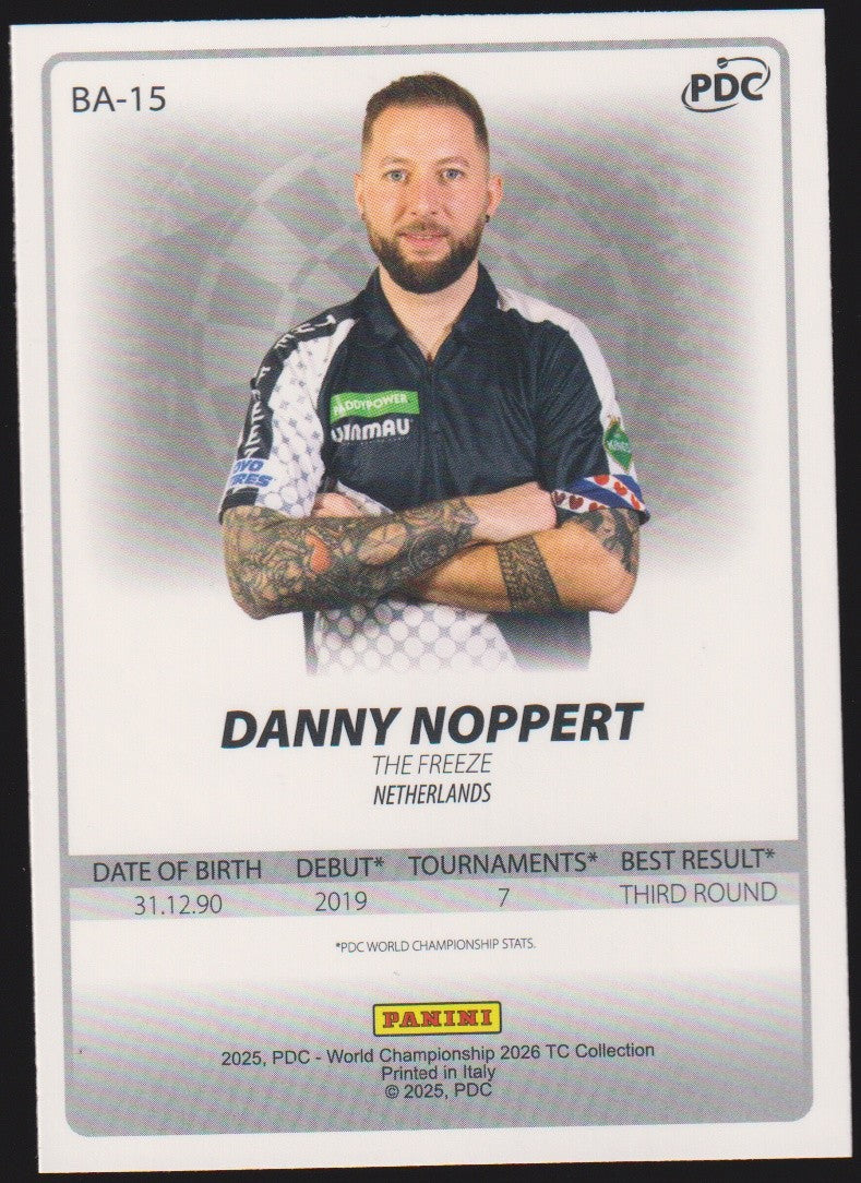 Panini PDC World Championship 2026 Danny Noppert "The Freeze" Refractor Parallel – Bild 2
