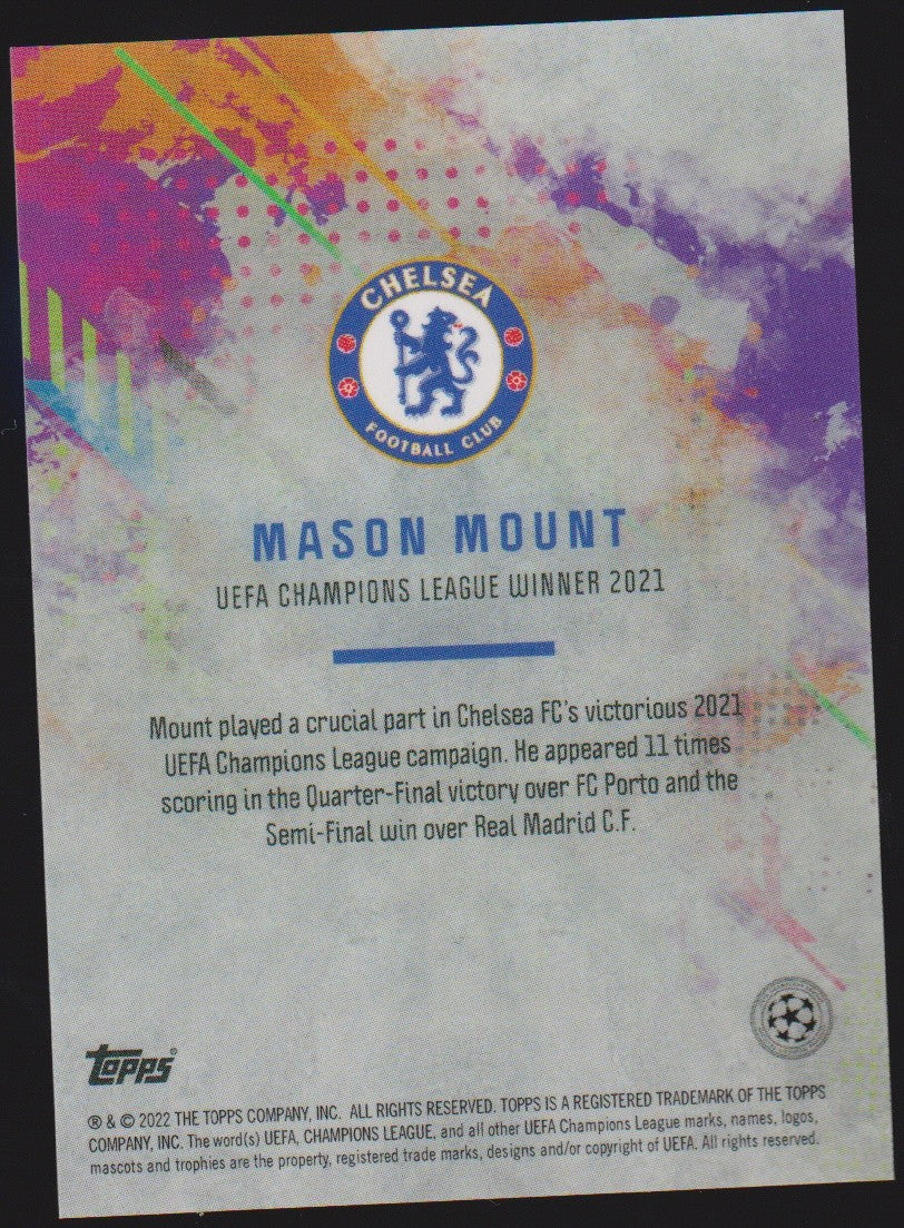 Topps UEFA Champions League 2021-22 Mason Mount Chelsea FC Parallel – Bild 2