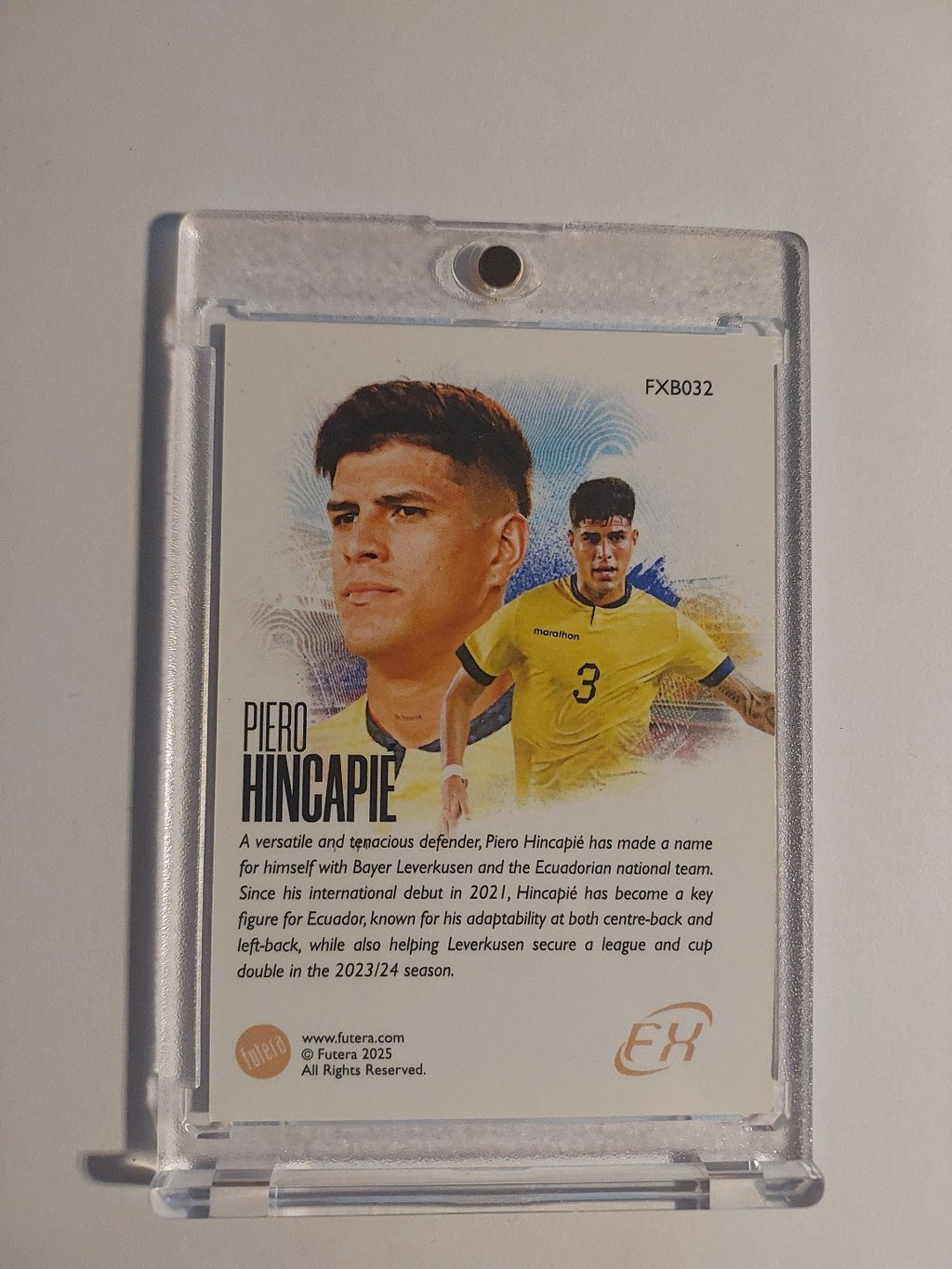 Futera Unique 2024-25 Piero Hincapie Kolumbien Bayer Leverkusen Parallel Rare – Bild 2