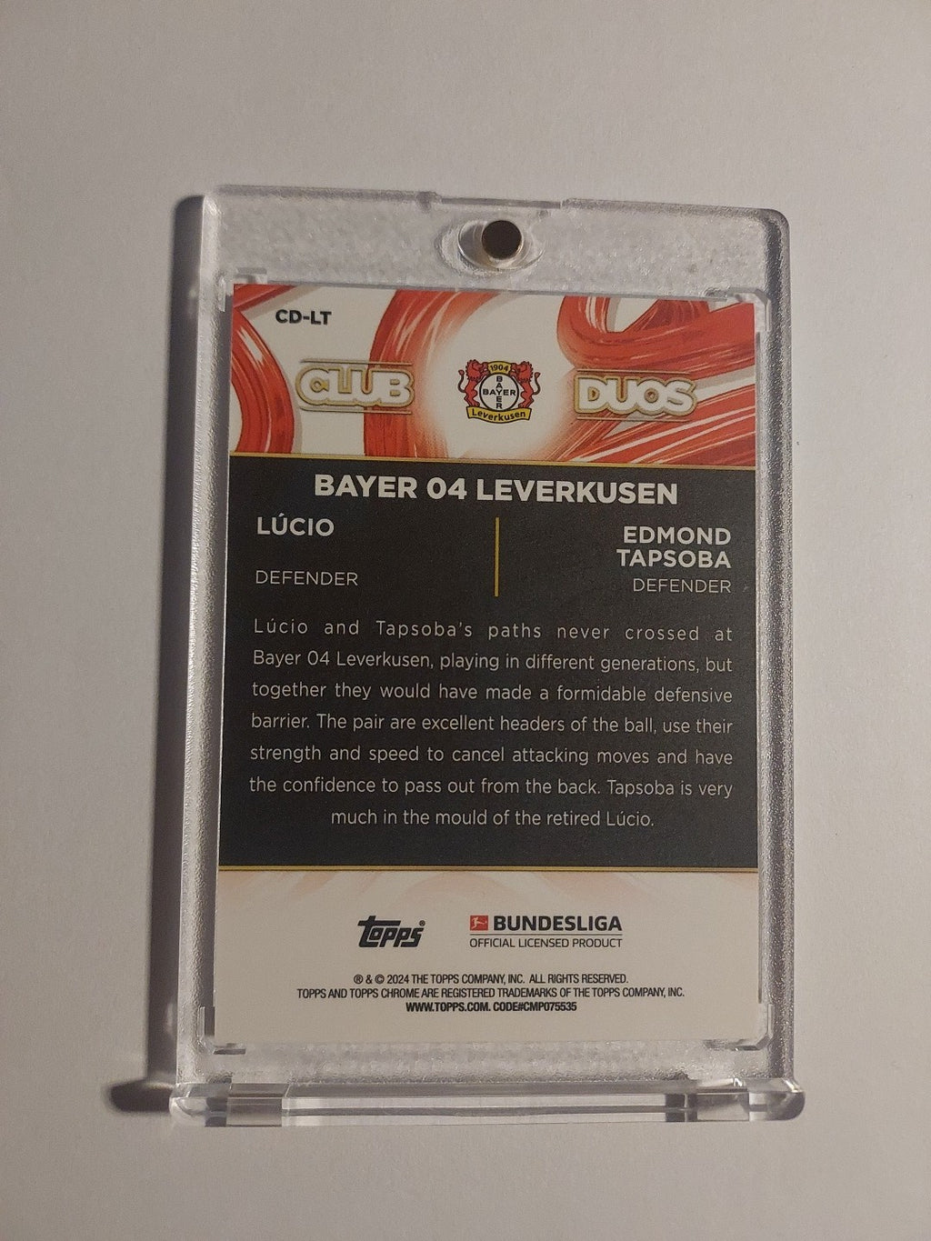Topps 60 Jahre Bundesliga 2023-24 Lucio & Tapsoba Duo Bayer Leverkusen Parallel – Bild 2