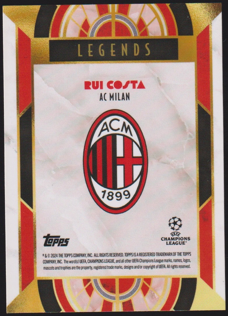 Topps Deco Legends 2023-24 Rui Costa AC Milan Parallel Rare – Bild 2
