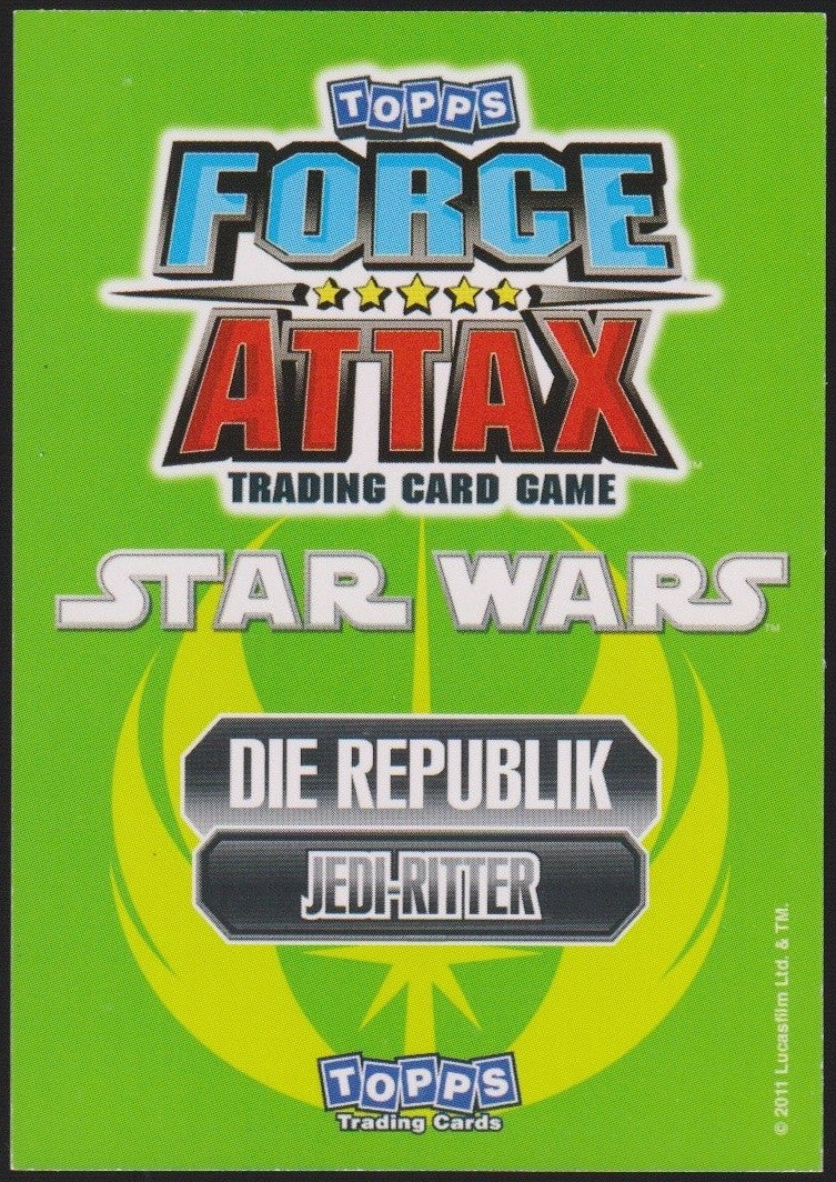 Topps Star Wars 2011 Aayla Secura Republik Jedi-Ritter TCG Rare #197 – Bild 2