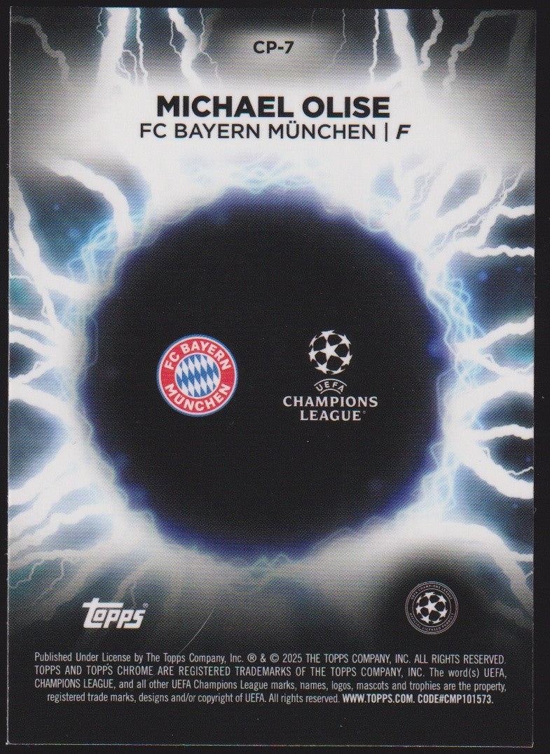 opps Chrome 2024-25 Michael Olise FC Bayern München Parallel Refractor – Bild 2