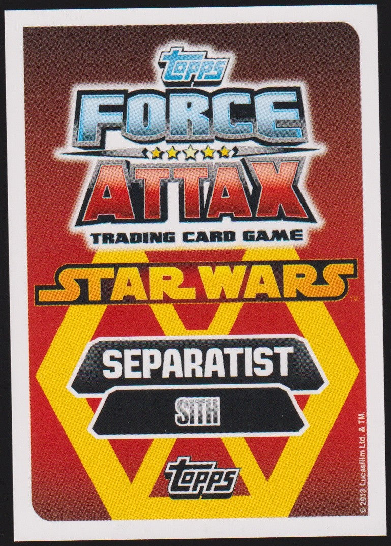 Topps Star Wars 2013 Darth Maul Separatisten Force Meister TCG Rare Nr. 236 – Bild 2