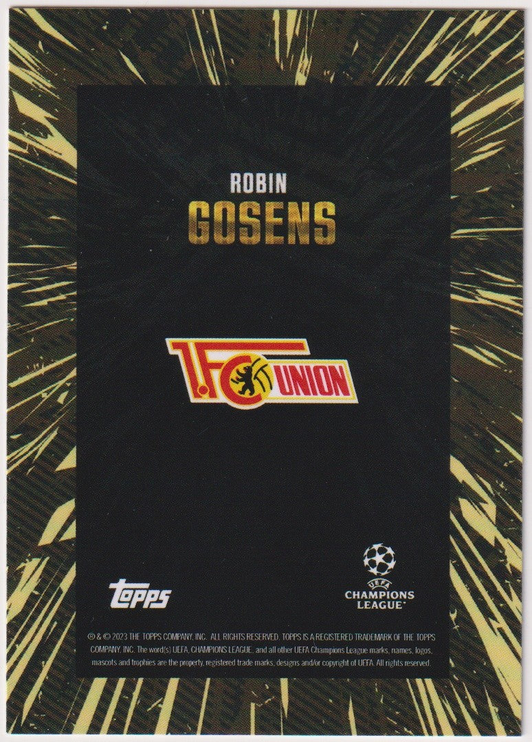 Topps X WHIP 2022-23 Robin Gosens 1. FC Union Berlin Parallel Rare – Bild 2