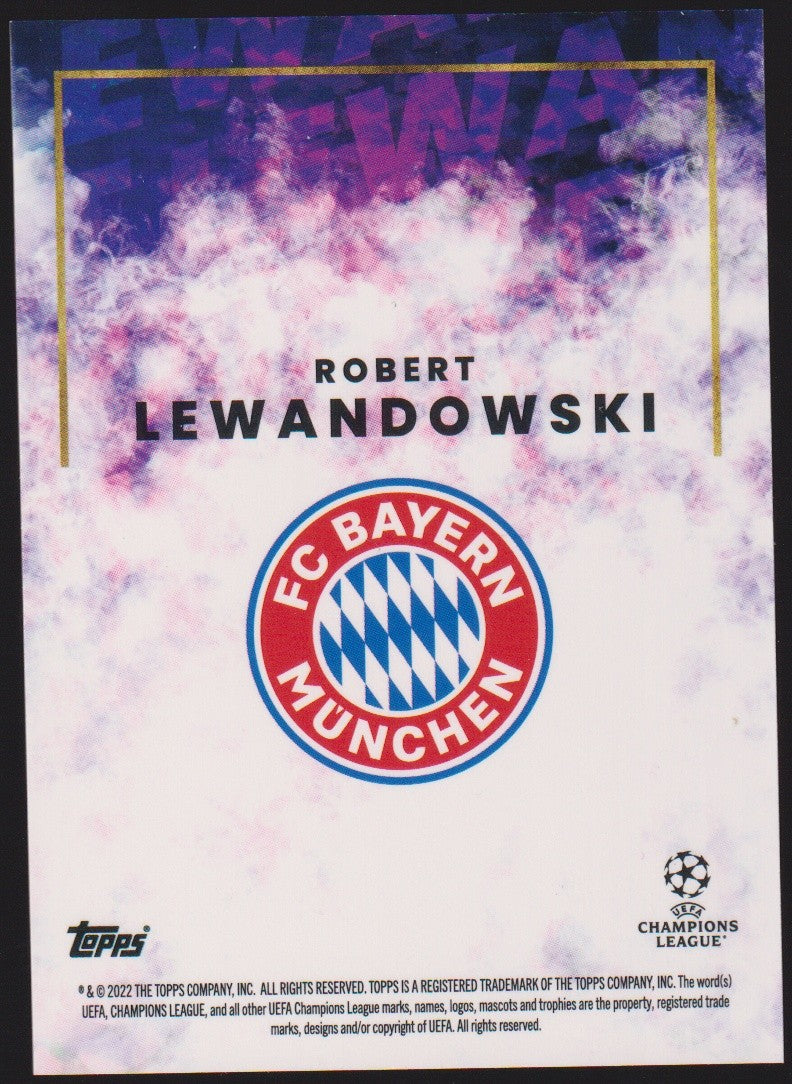Topps Champions 2021-22 Robert Lewandowski FC Bayern München Standard Parallel – Bild 2