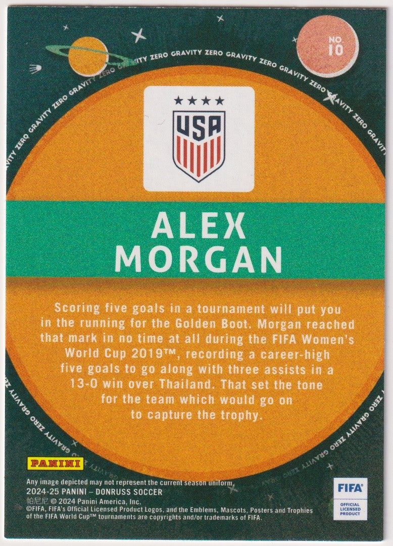 Panini 2024-25 - Donruss Soccer 2023-24 Alex Morgan USA Parallel Rare Nr. 10 – Bild 2