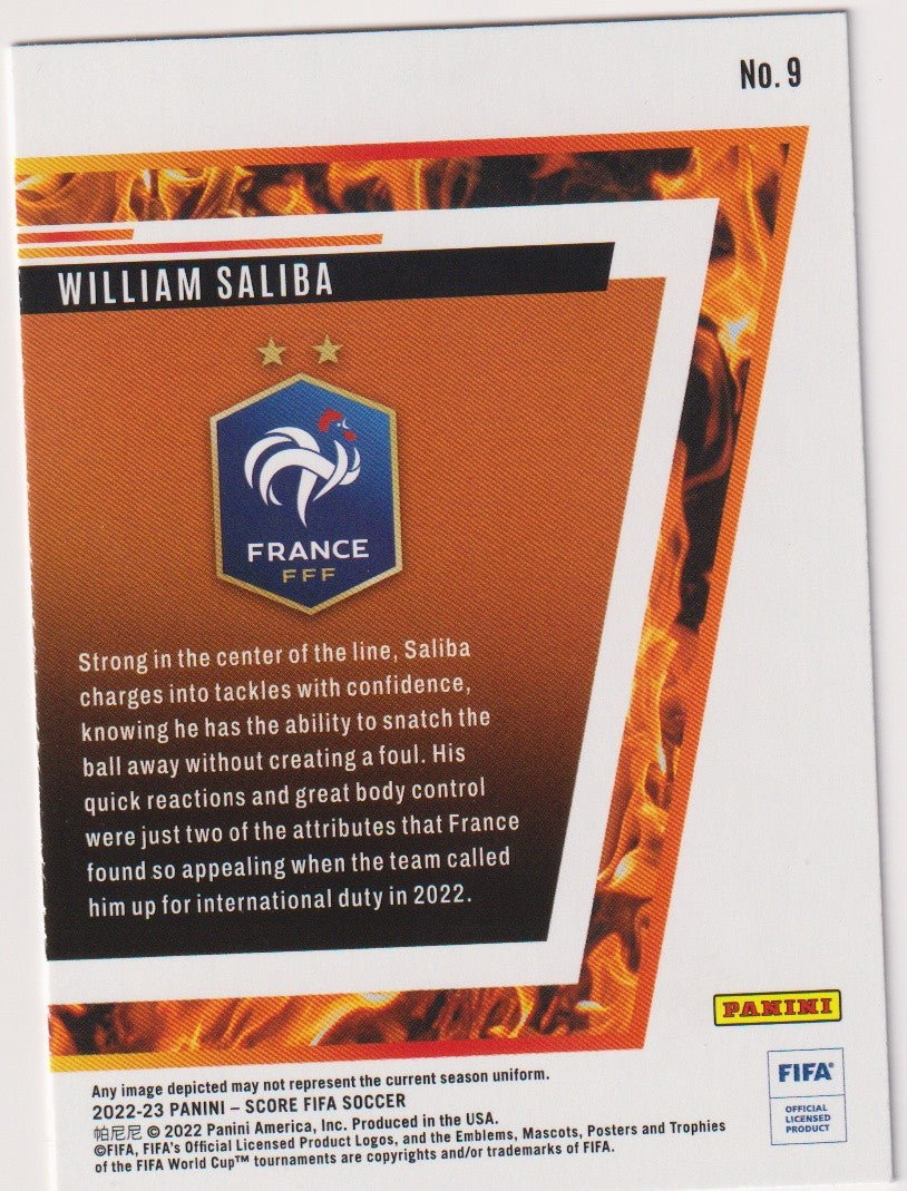 Panini Hot Rookies 2022-23 William Saliba Rookie France Parallel Rare 9 – Bild 2