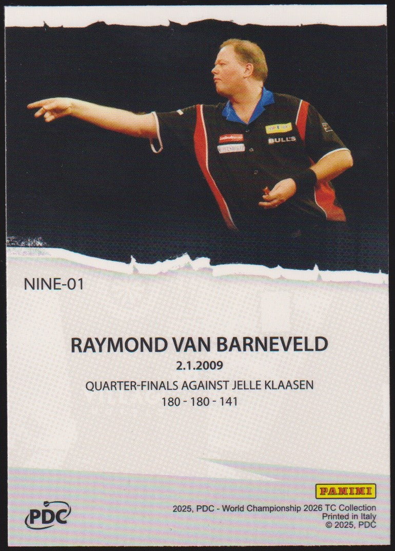 Panini PDC World Championship 2026 Raymond van Barneveld Refractor Parallel – Bild 2