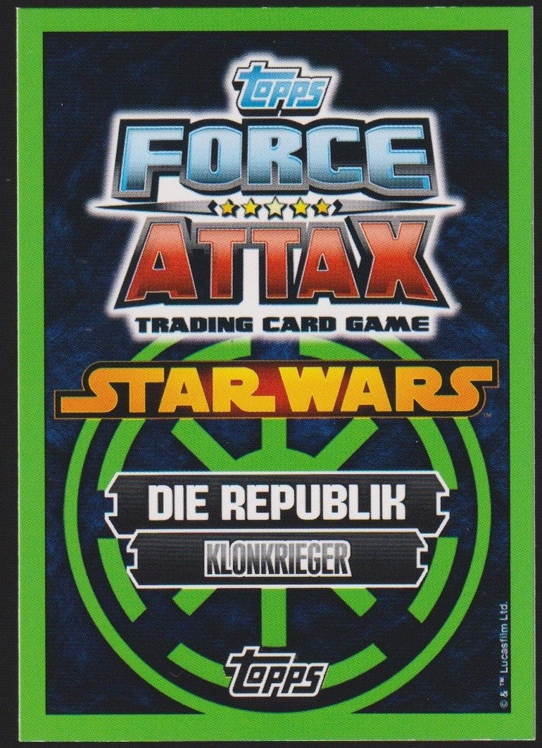Topps Star Wars 2011 Klonkrieger (Phase 2) Republik TCG Rare #38 – Bild 2