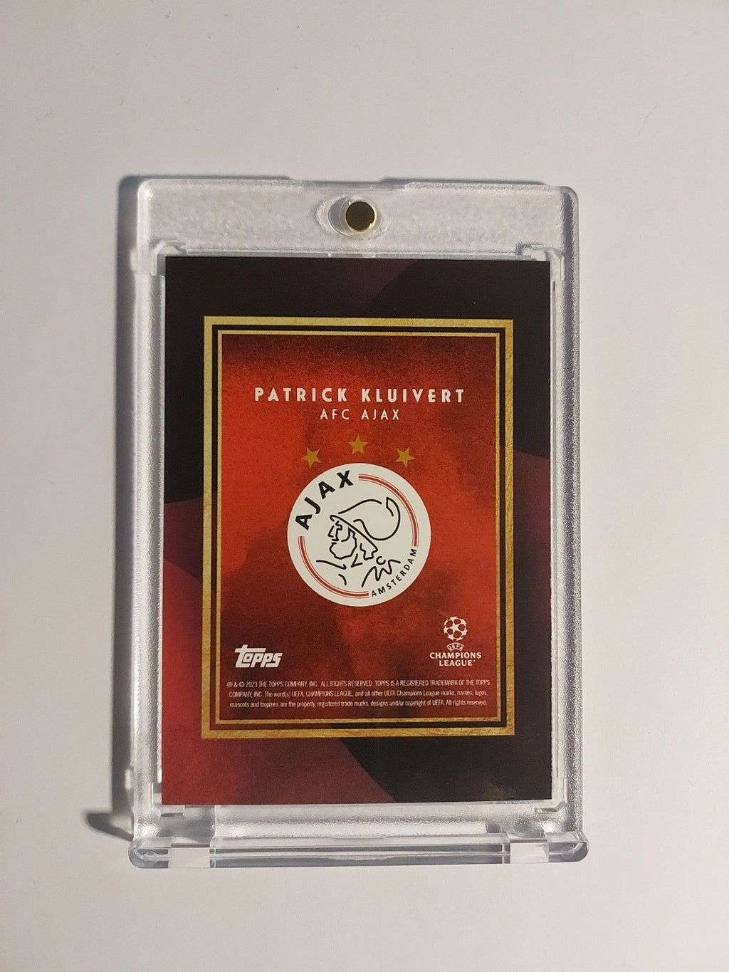 Topps UCC Deco 2023-24 Patrick Kluivert Niederlande Ajax Amsterdam Parallel Rare – Bild 2