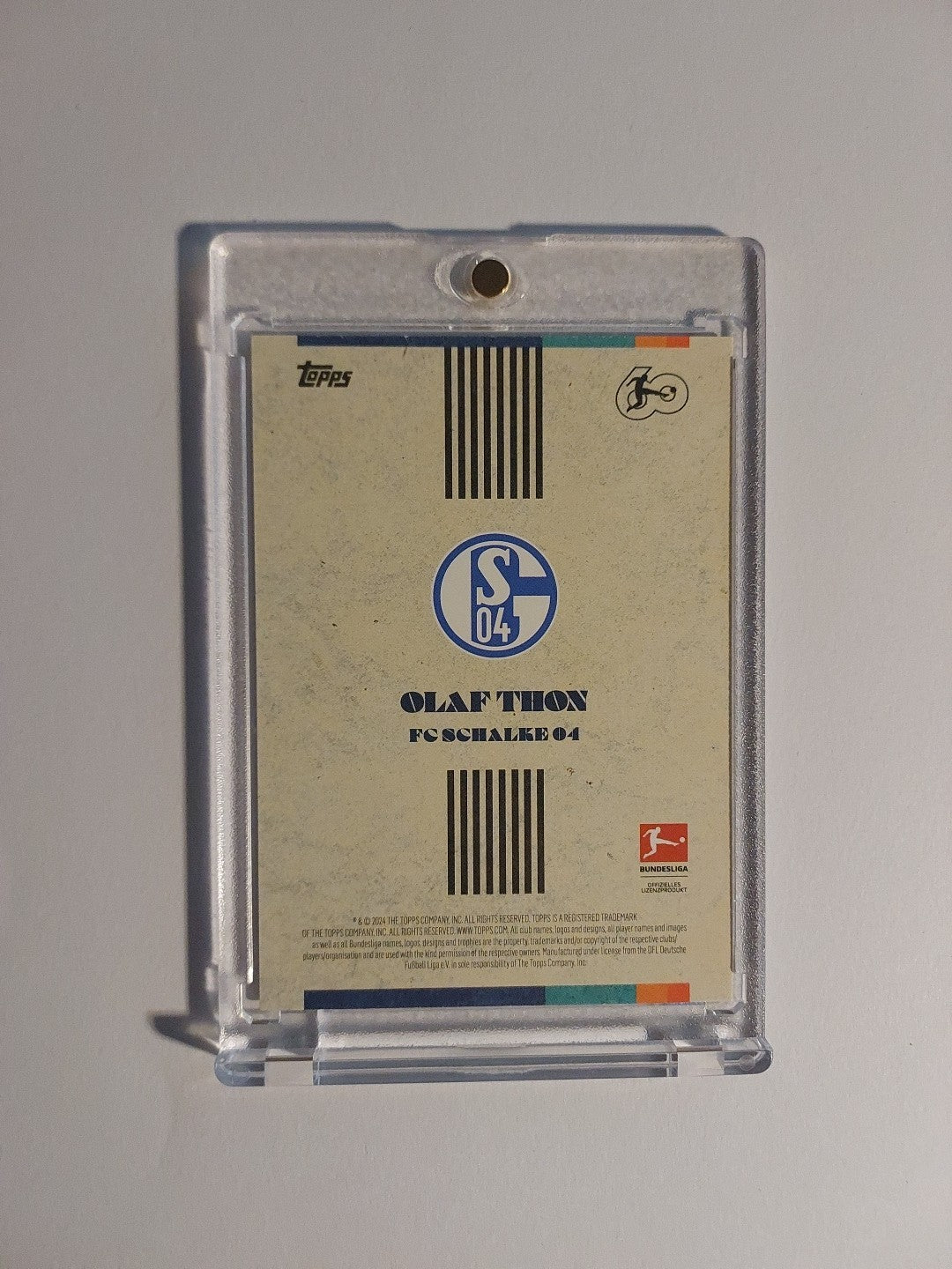 Topps Matthäus Curated 2023-24 Olaf Thon Schalke Parallel Insert Ultra Rare Hit – Bild 2