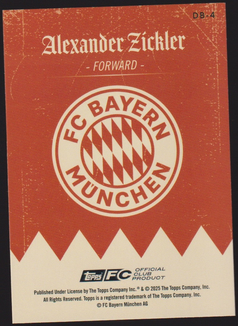Topps 2024-25 Alexander Zickler FC Bayern München Parallel 25/99 Refractor – Bild 2