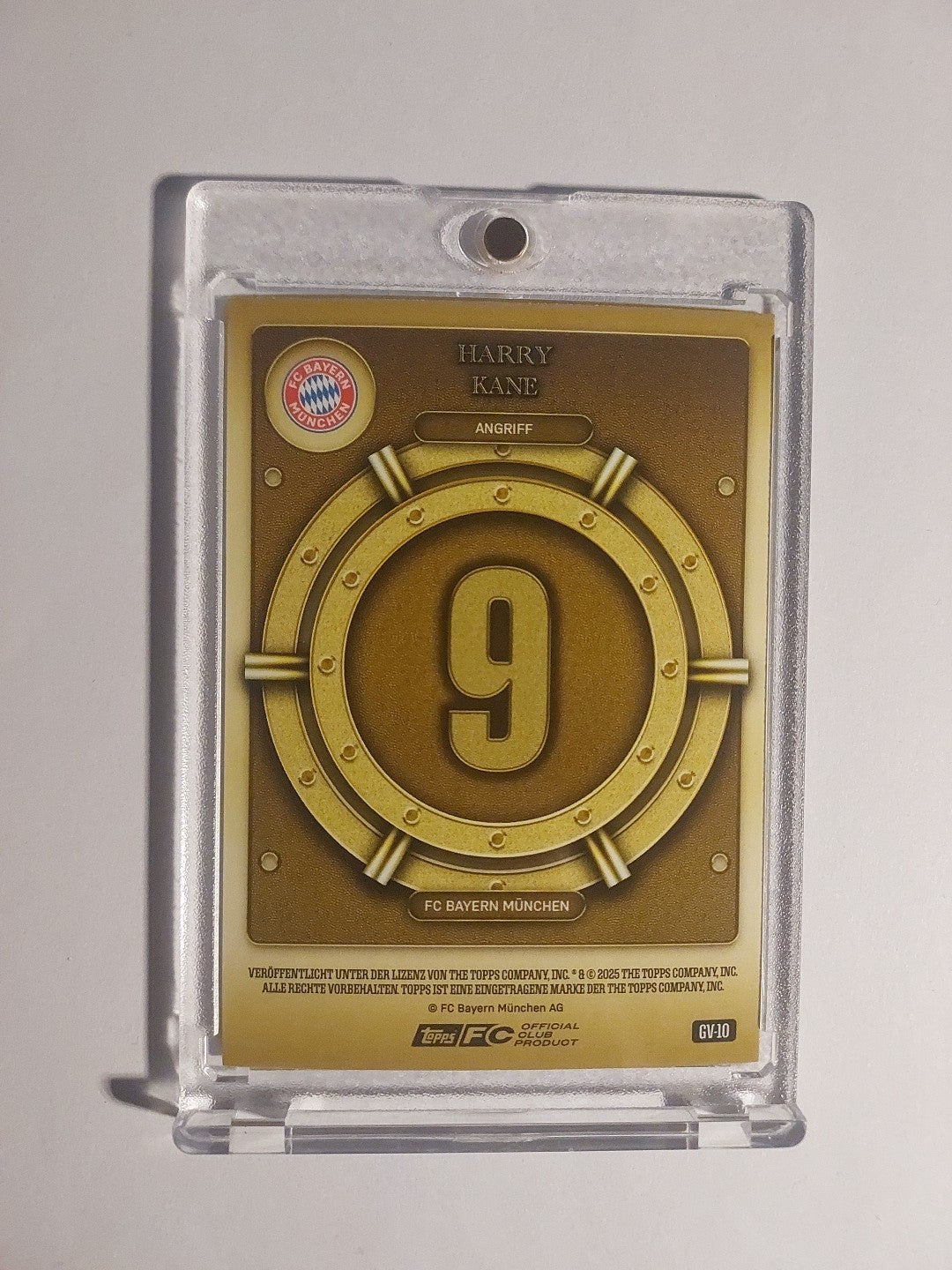 Topps Bayern München Tin Collector 2025-26 Harry Kane Parallel Gold Vault Rare – Bild 2