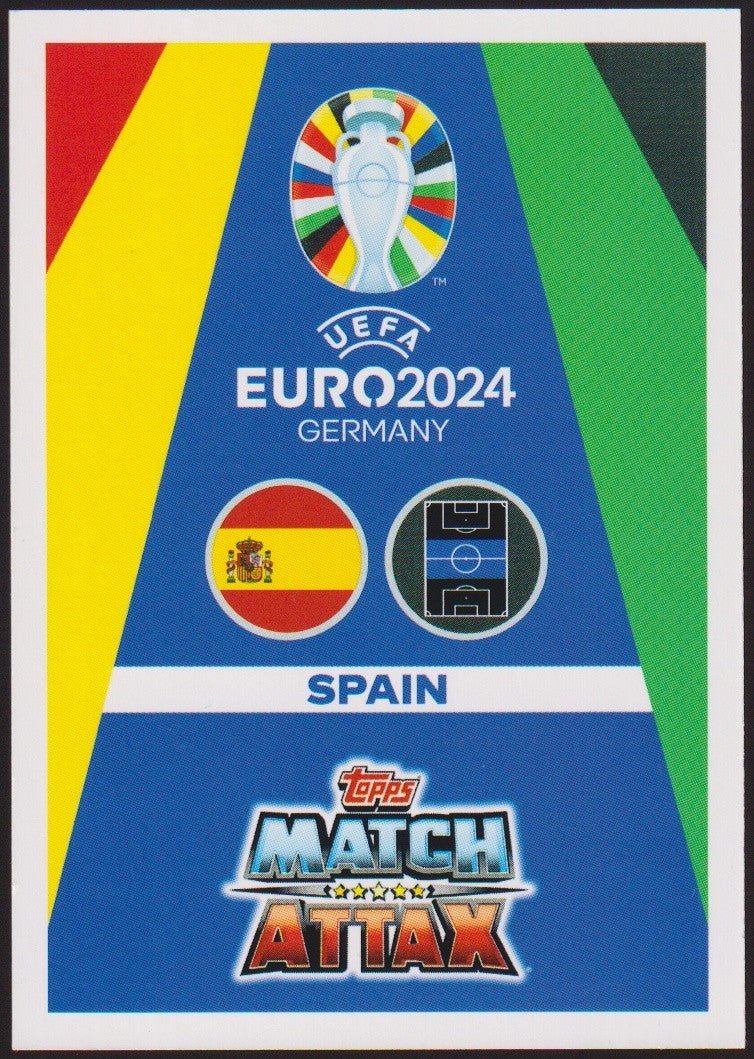 Topps Match Attax 2023-24 Pedri UEFA Euro 2024 Germany Parallel Rare – Bild 2