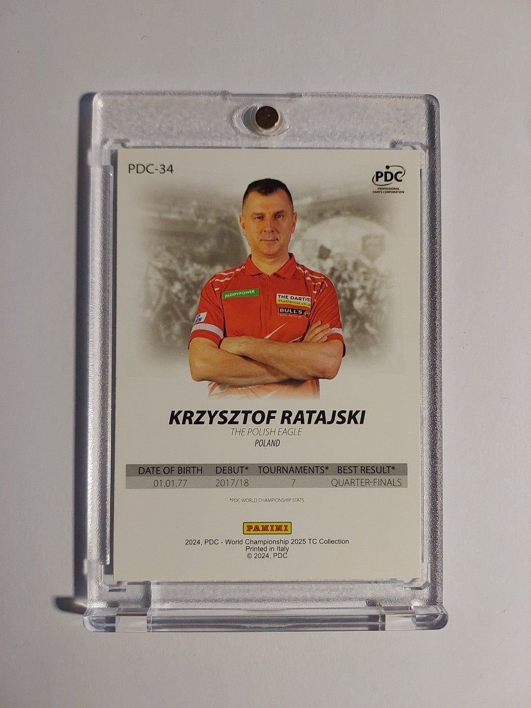 Panini DPC World Championship 2025 First Edition Krzysztof Ratajski Parallel Hit – Bild 2