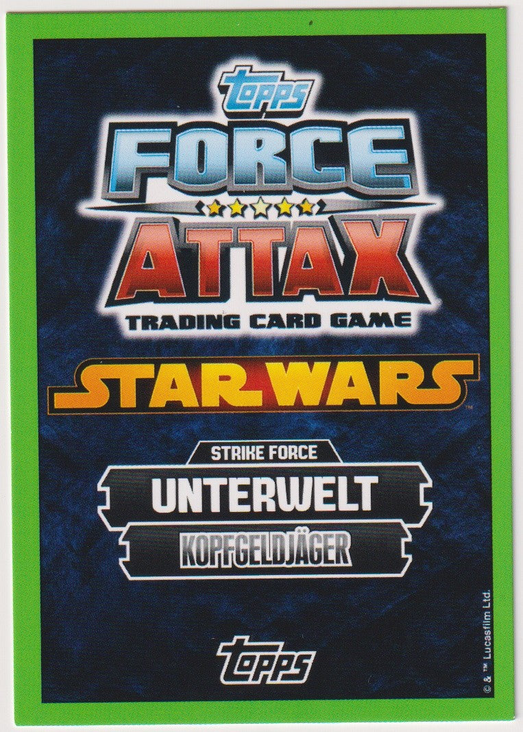 Topps Star Wars 2010 Moralo Eval Kopfgeldjäger Unterwelt TCG Rare #126 – Bild 2