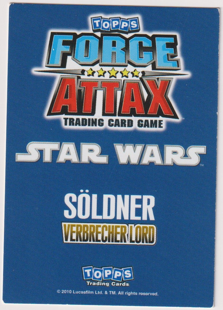 Topps Star Wars 2010 Jabba der Hutt Söldner VERBRECHER LORD TCG Rare – Bild 2