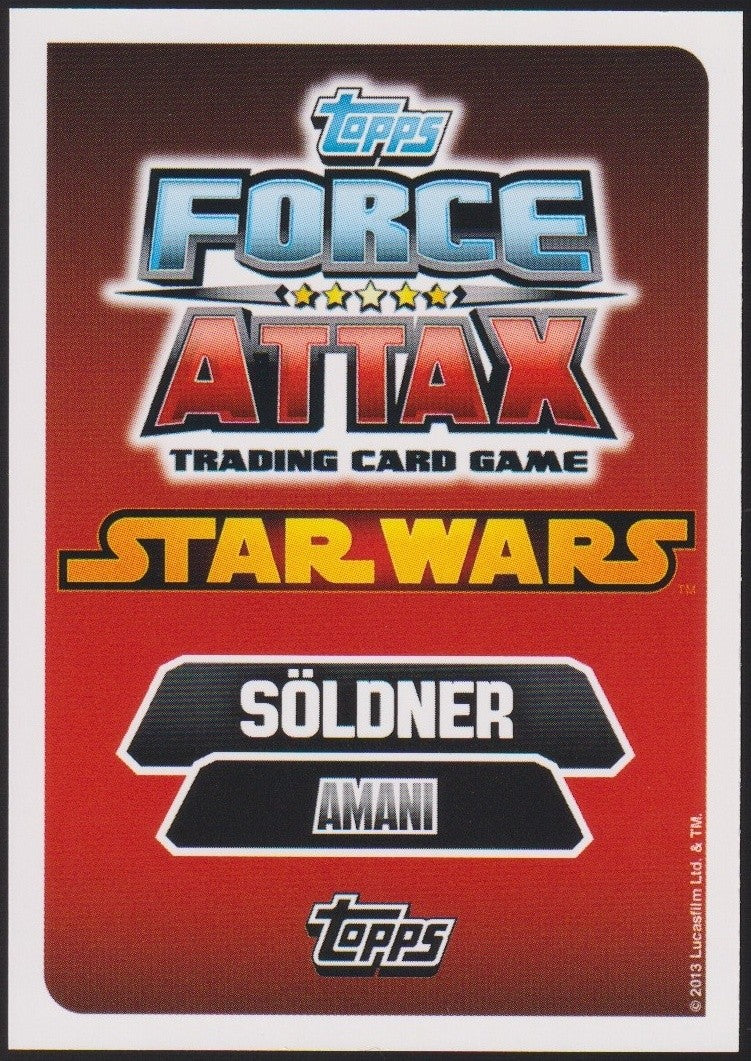 Topps Star Wars 2013 Amanaman Söldner (Film Version) TCG Rare #75 – Bild 2
