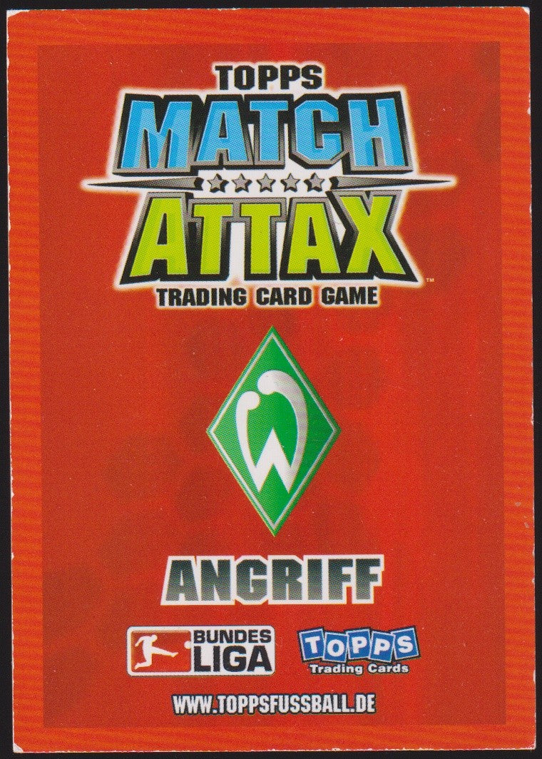 Topps Match Attax Claudio Pizarro Werder Bremen Bundesliga Parallel Rare – Bild 2