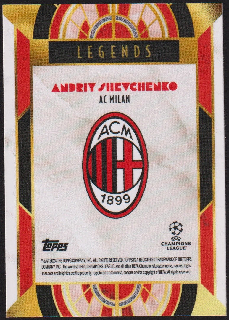 Topps Legends 2023-24 Andriy Shevchenko AC Milan Parallel Rare – Bild 2