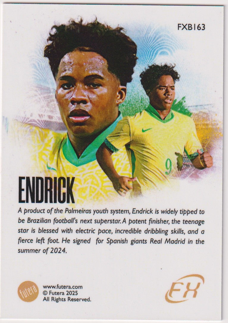 Futura 2025-26 Endrick Brasilien Parallel Rare FXB163 – Bild 2