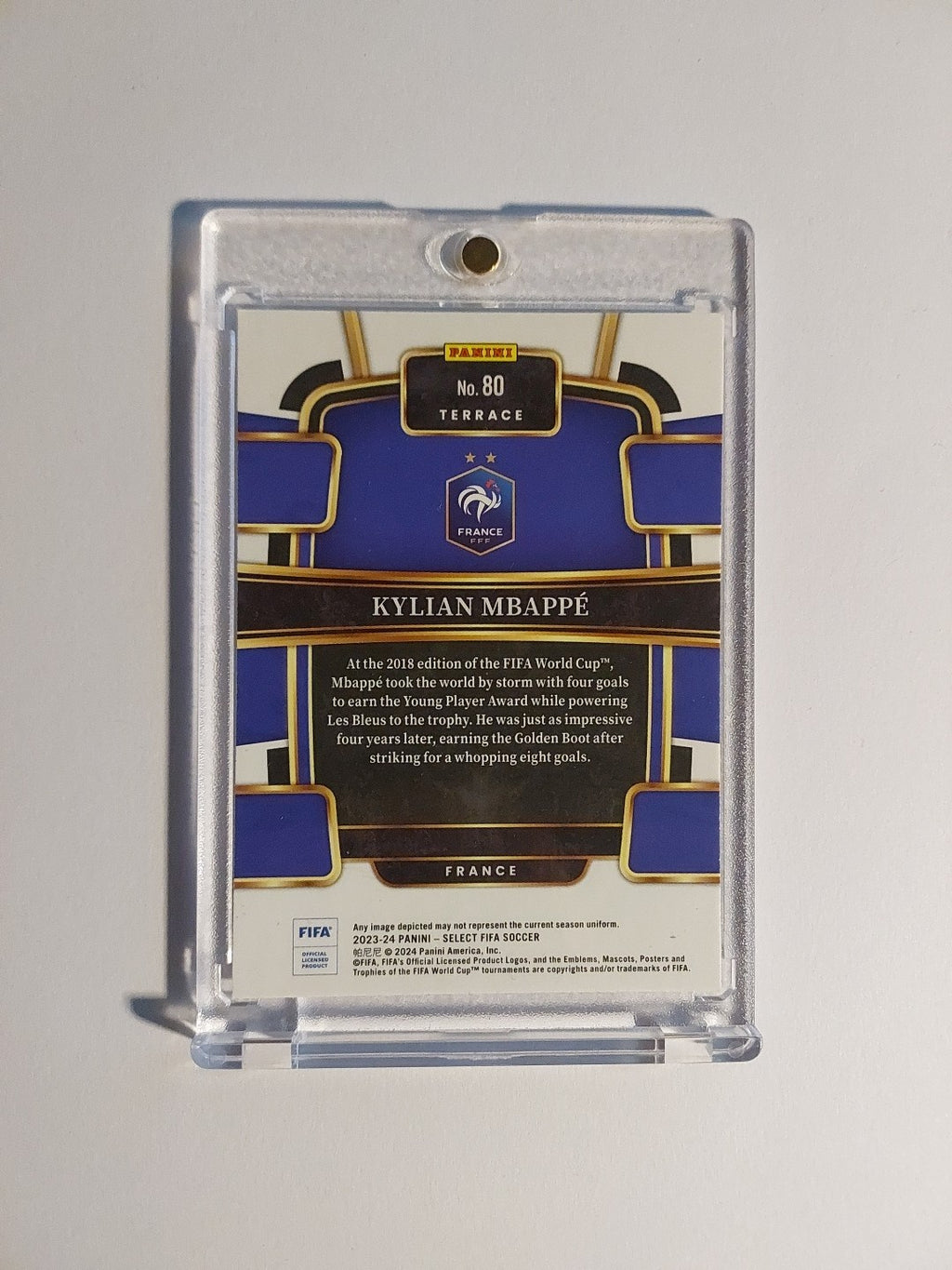 Panini Select 2023-24 Kylian Mbappé Frankreich Real Madrid Parallel Ultra Rare – Bild 2